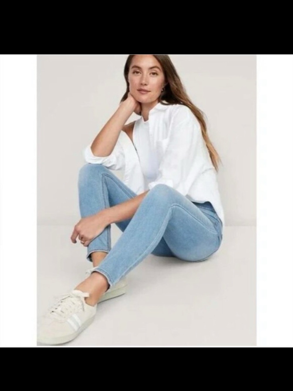 Old Navy Mid Rise Jeggings Jeans Size 6 Blue Pull On Stretch